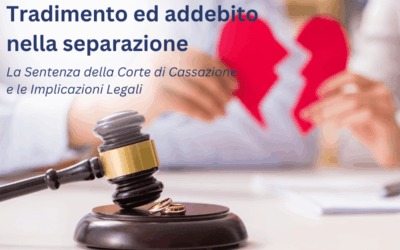 Tradimento coniugale ed addebito nella separazione.